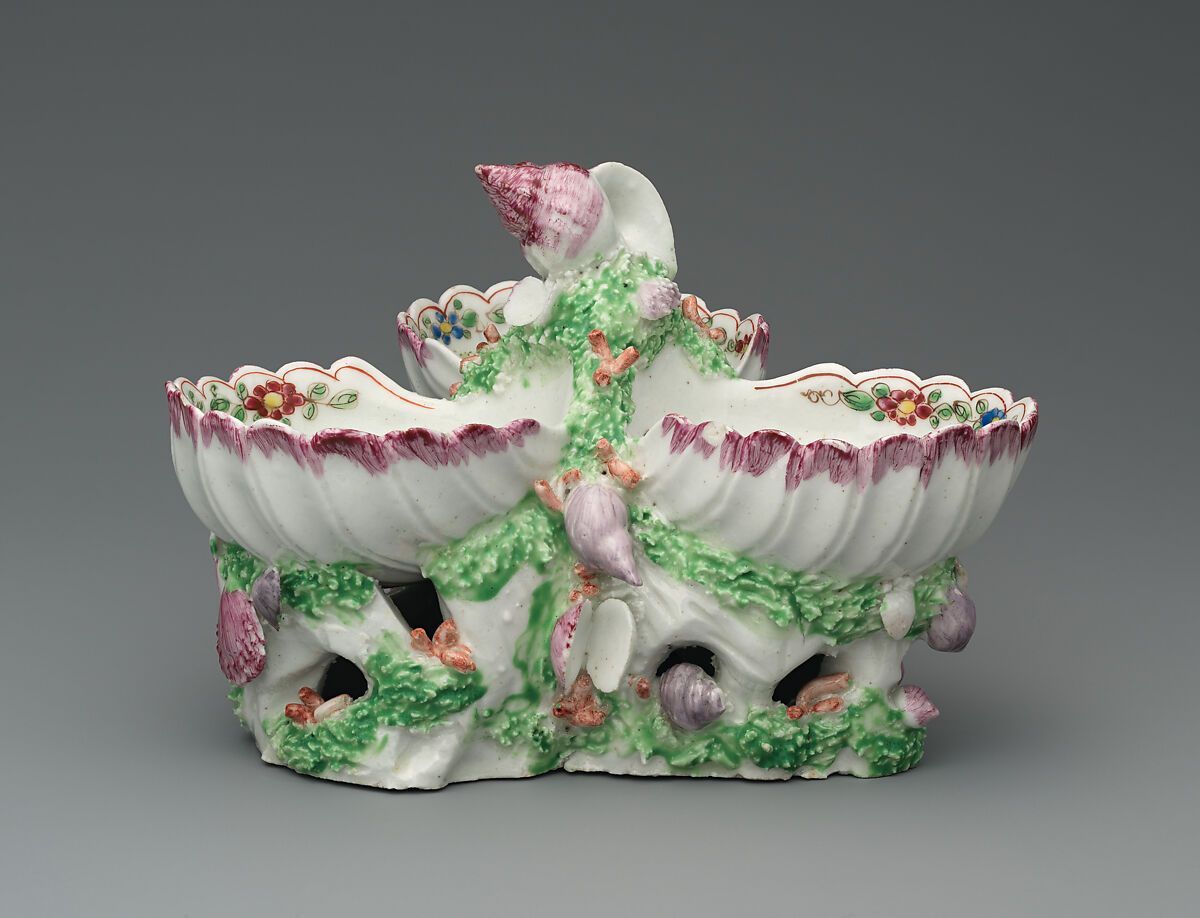 Sweetmeat dish, Bow Porcelain Factory (British, 1747–1776), Soft-paste porcelain, British, Bow, London 