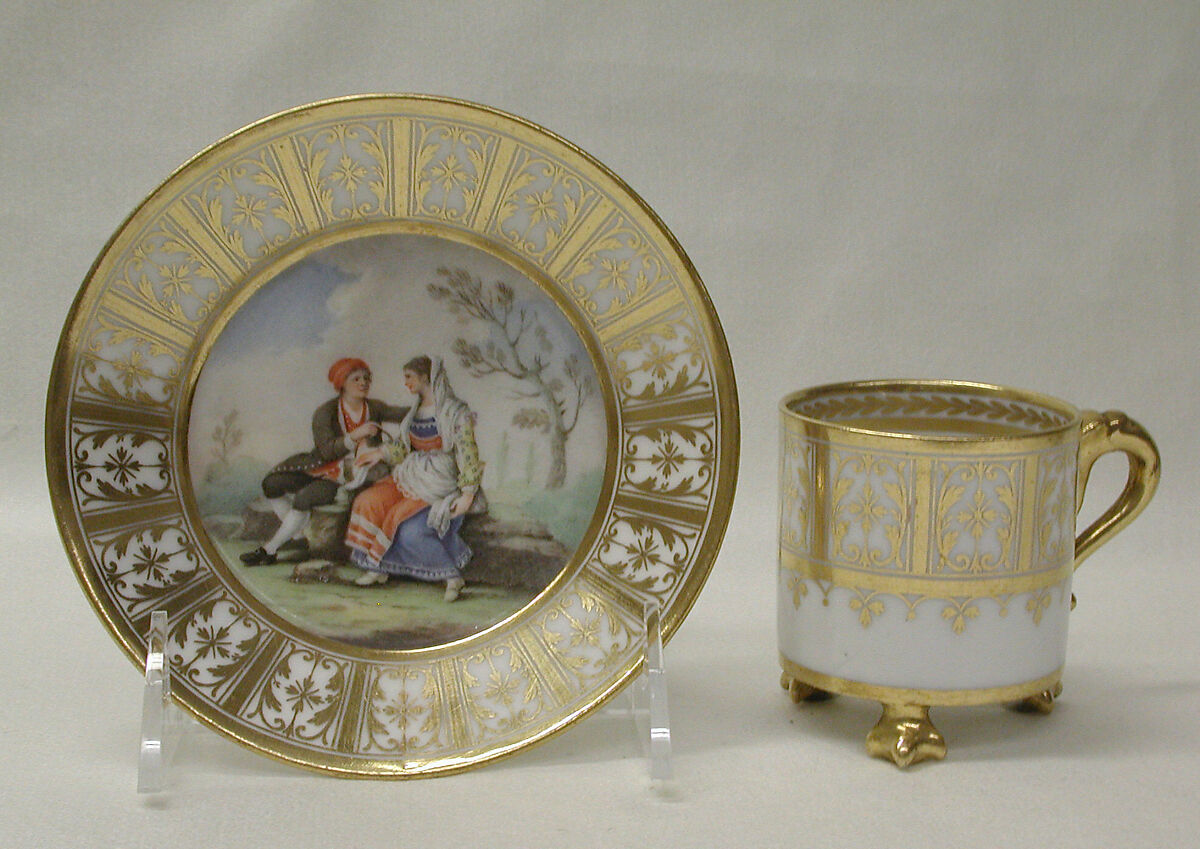 Cup (part of a service), Royal Porcelain Manufactory, Naples (Ferdinand IV period, ca. 1771–ca. 1807), Soft-paste porcelain, Italian, Naples