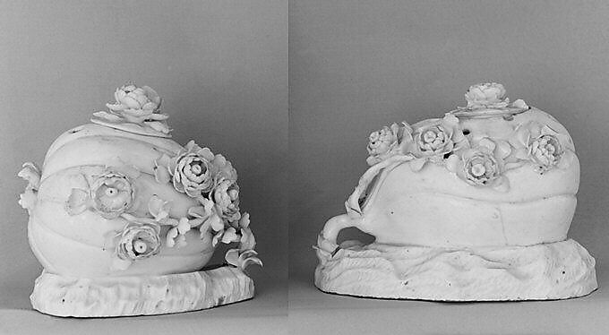 Potpourri (one of a pair), Saint-Cloud factory (French, mid-1690s–1766), Soft-paste porcelain, French, Saint-Cloud