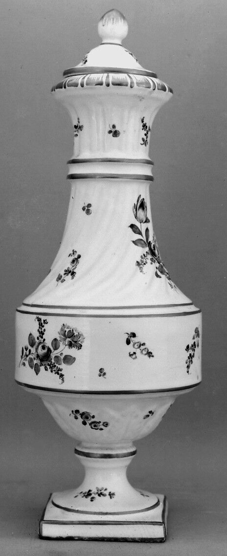 Vase, Höchst Manufactory (German, 1746–1796), Faience (tin-glazed earthenware), German, Höchst 