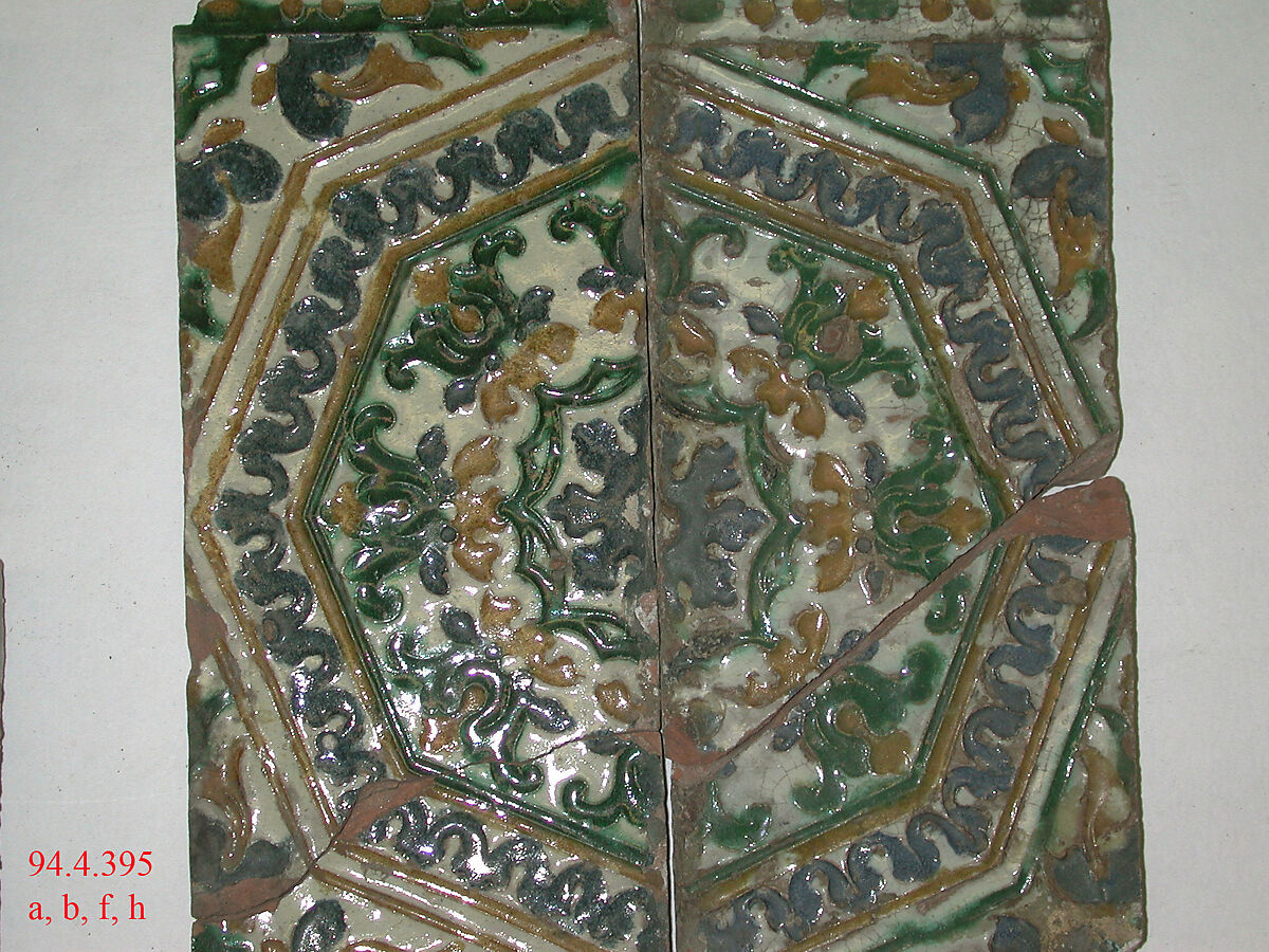 Tiles (8), Tin-glazed earthenware, Spanish, Seville 