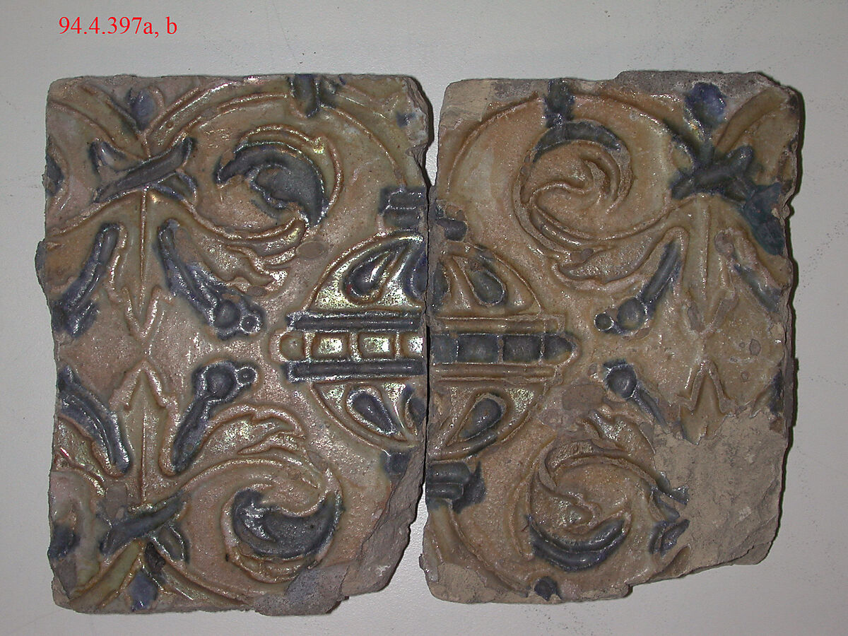 Tiles (4), Tin-glazed earthenware, Spanish, Seville 
