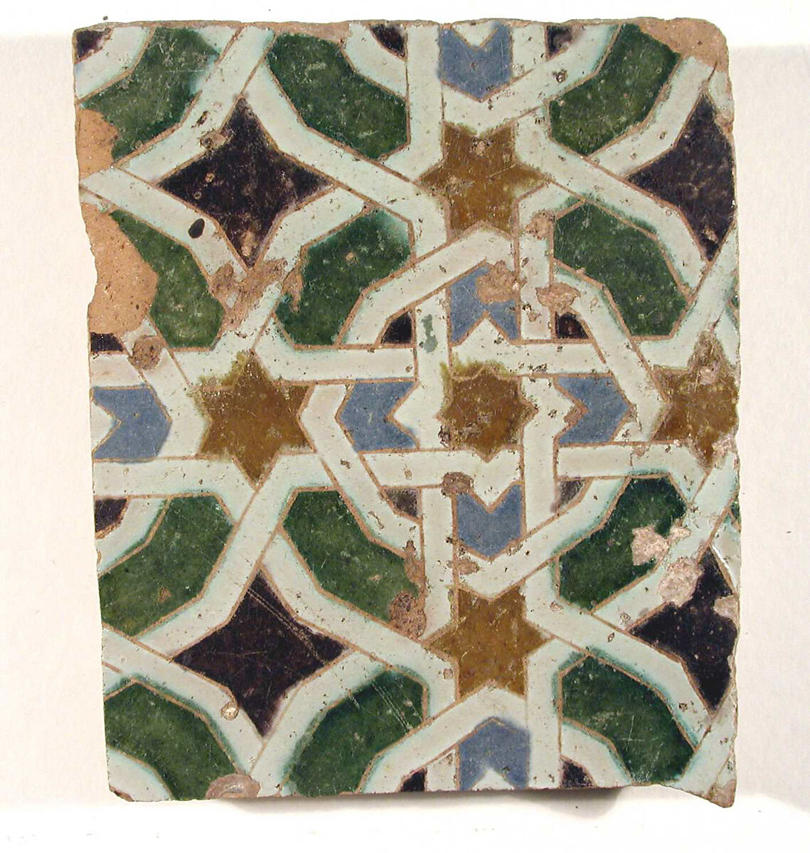 Tile, Tin-glazed earthenware, Spanish, Seville 