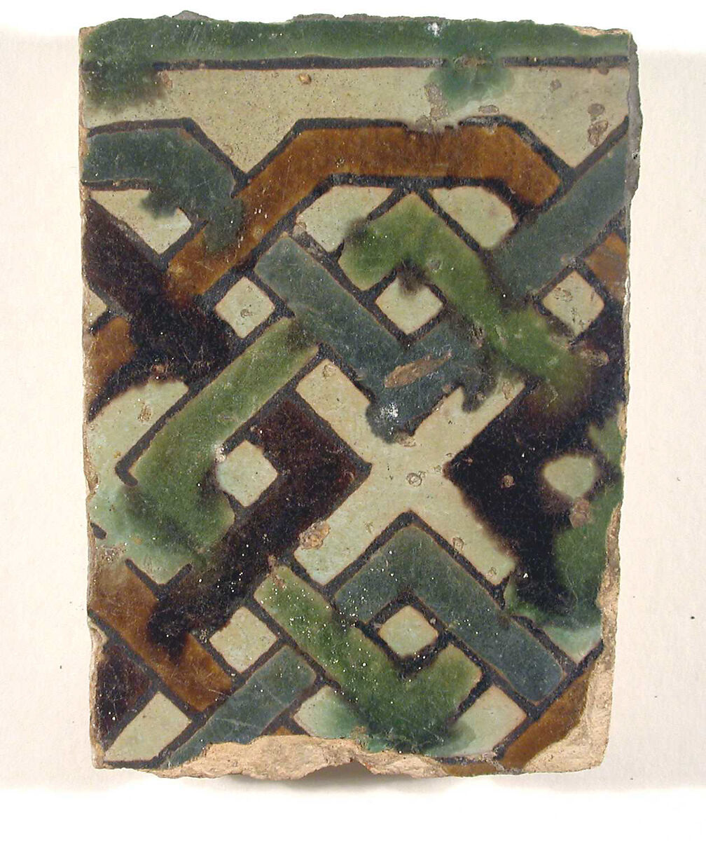 Tile, Tin-glazed earthenware, Spanish, Seville 