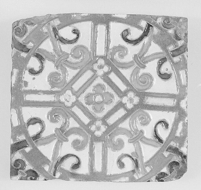 Wall tile, Tin-glazed earthenware, Spanish, Seville 