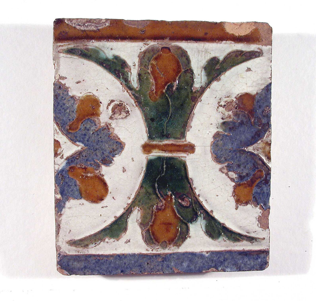 24 wall tiles, Tin-glazed earthenware, Spanish, Seville 