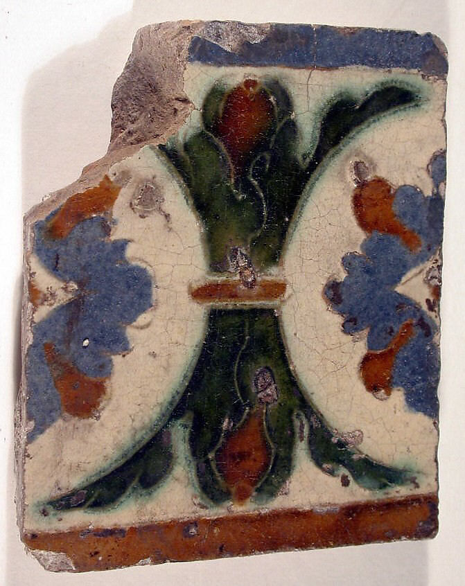 24 wall tiles, Tin-glazed earthenware, Spanish, Seville