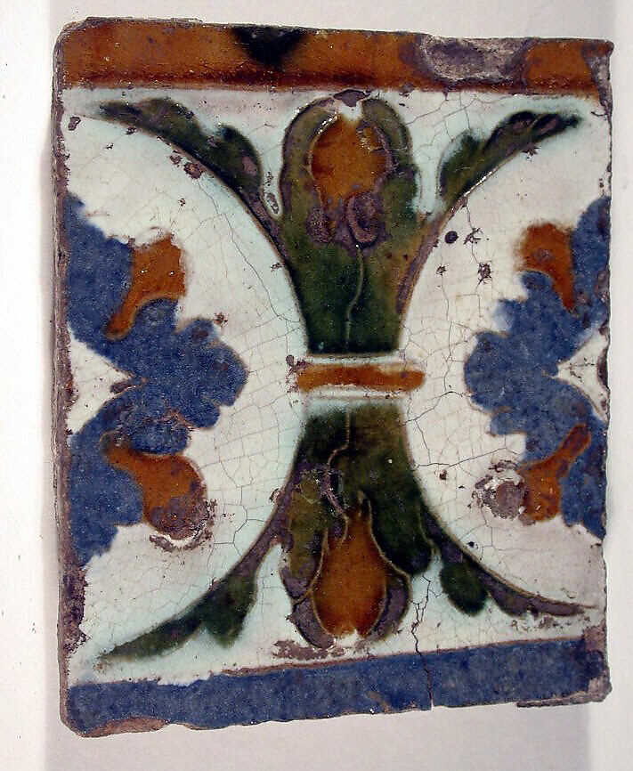 24 wall tiles, Tin-glazed earthenware, Spanish, Seville
