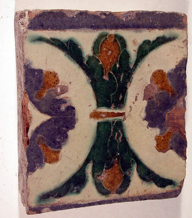24 wall tiles, Tin-glazed earthenware, Spanish, Seville
