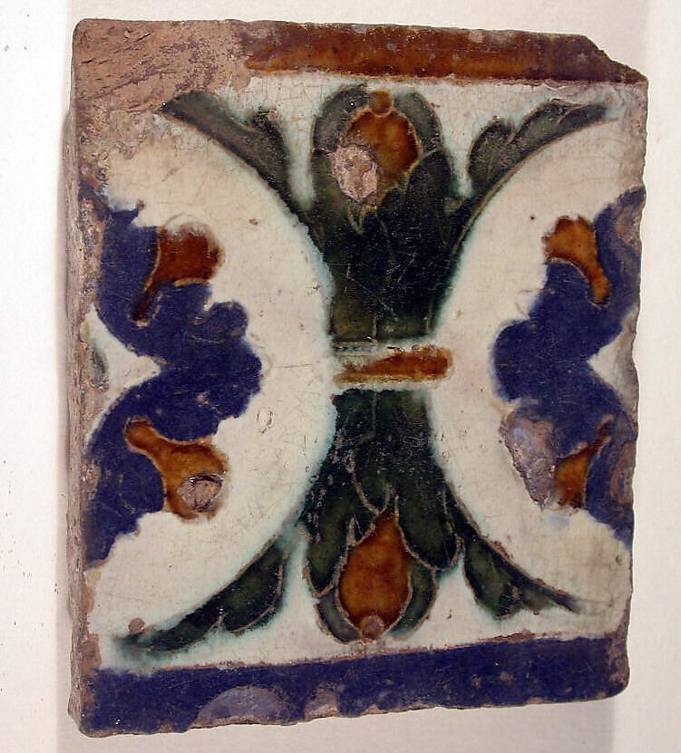 24 wall tiles, Tin-glazed earthenware, Spanish, Seville