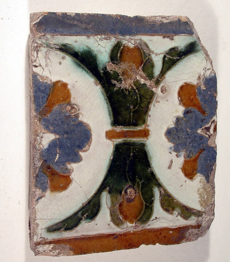 24 wall tiles, Tin-glazed earthenware, Spanish, Seville