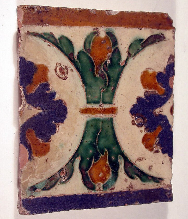 24 wall tiles, Tin-glazed earthenware, Spanish, Seville
