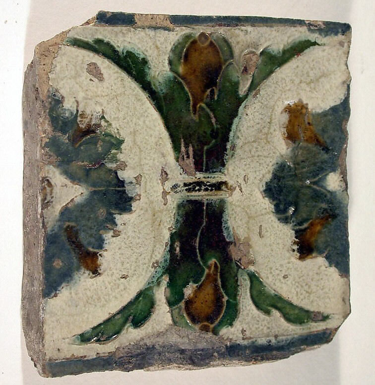 24 wall tiles, Tin-glazed earthenware, Spanish, Seville