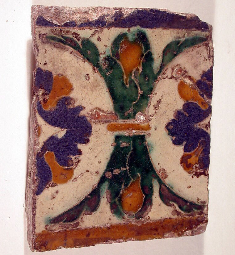 24 wall tiles, Tin-glazed earthenware, Spanish, Seville