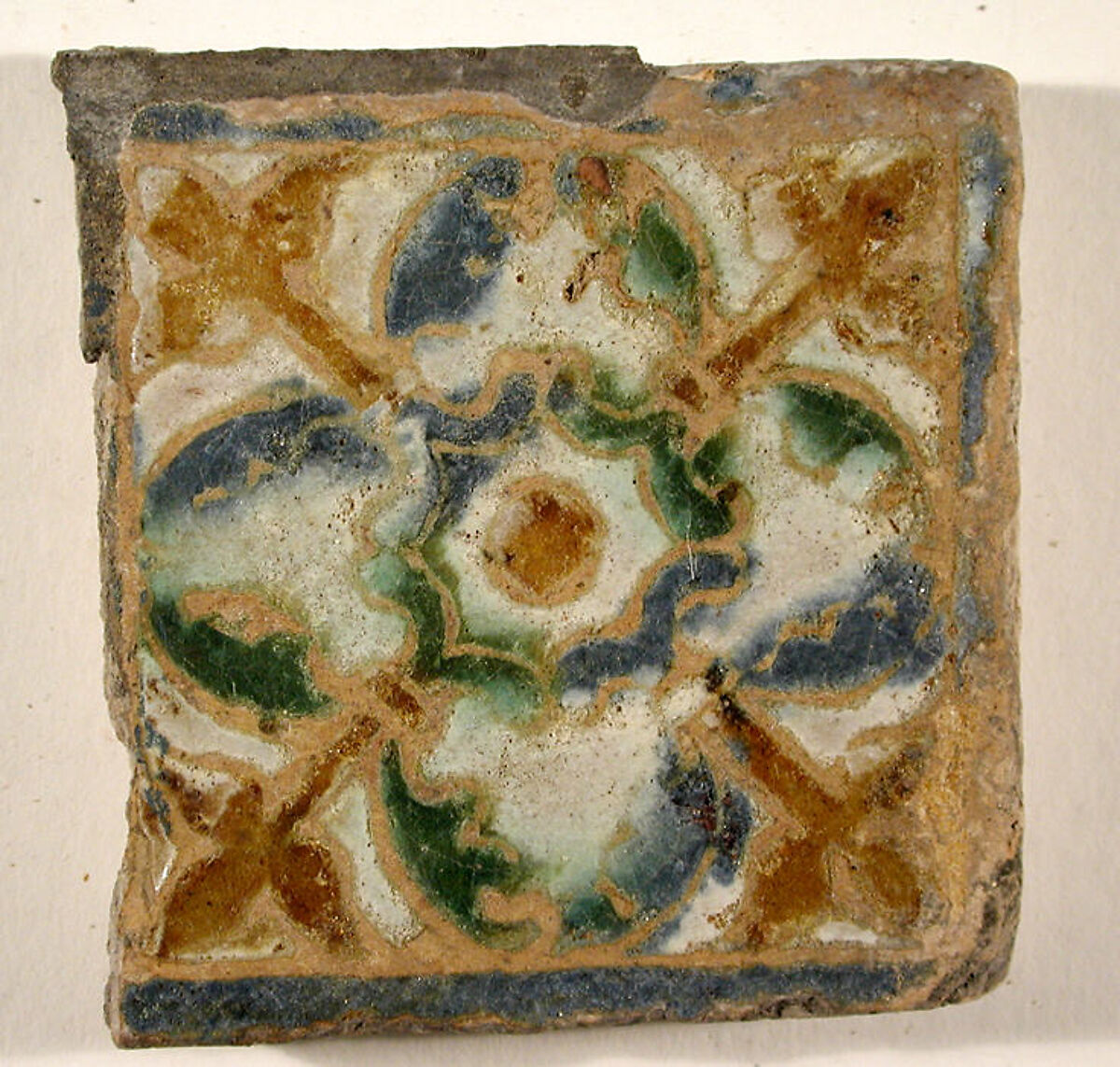 Pavement tiles, Tin-glazed earthenware, Spanish, Seville