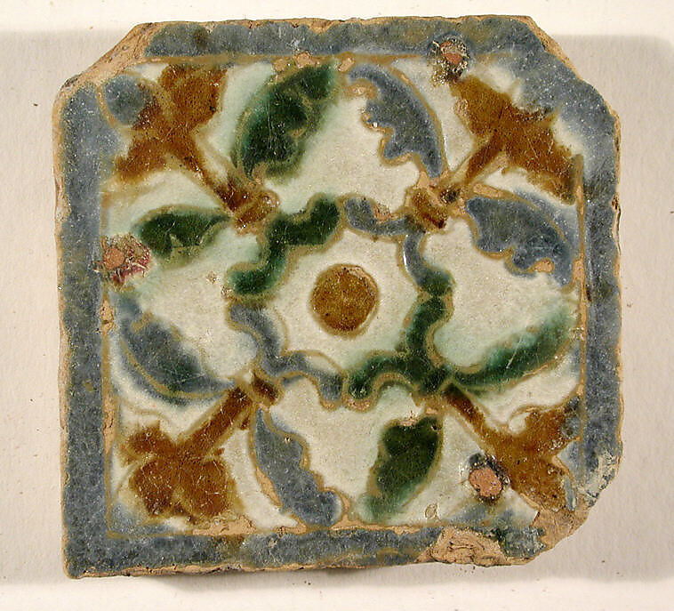 Pavement tiles, Tin-glazed earthenware, Spanish, Seville