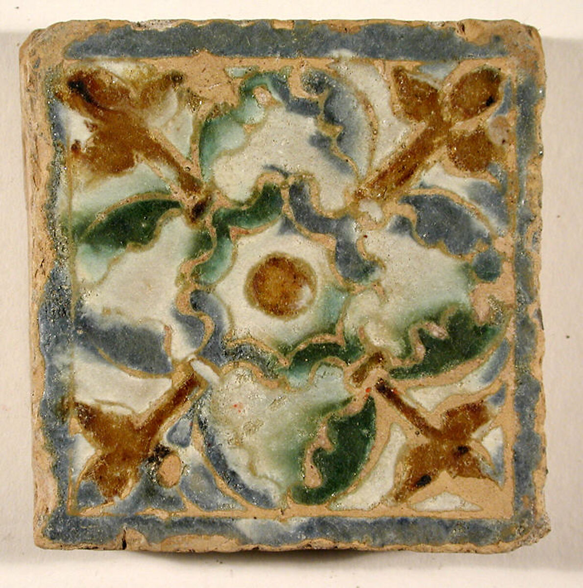 Pavement tiles, Tin-glazed earthenware, Spanish, Seville
