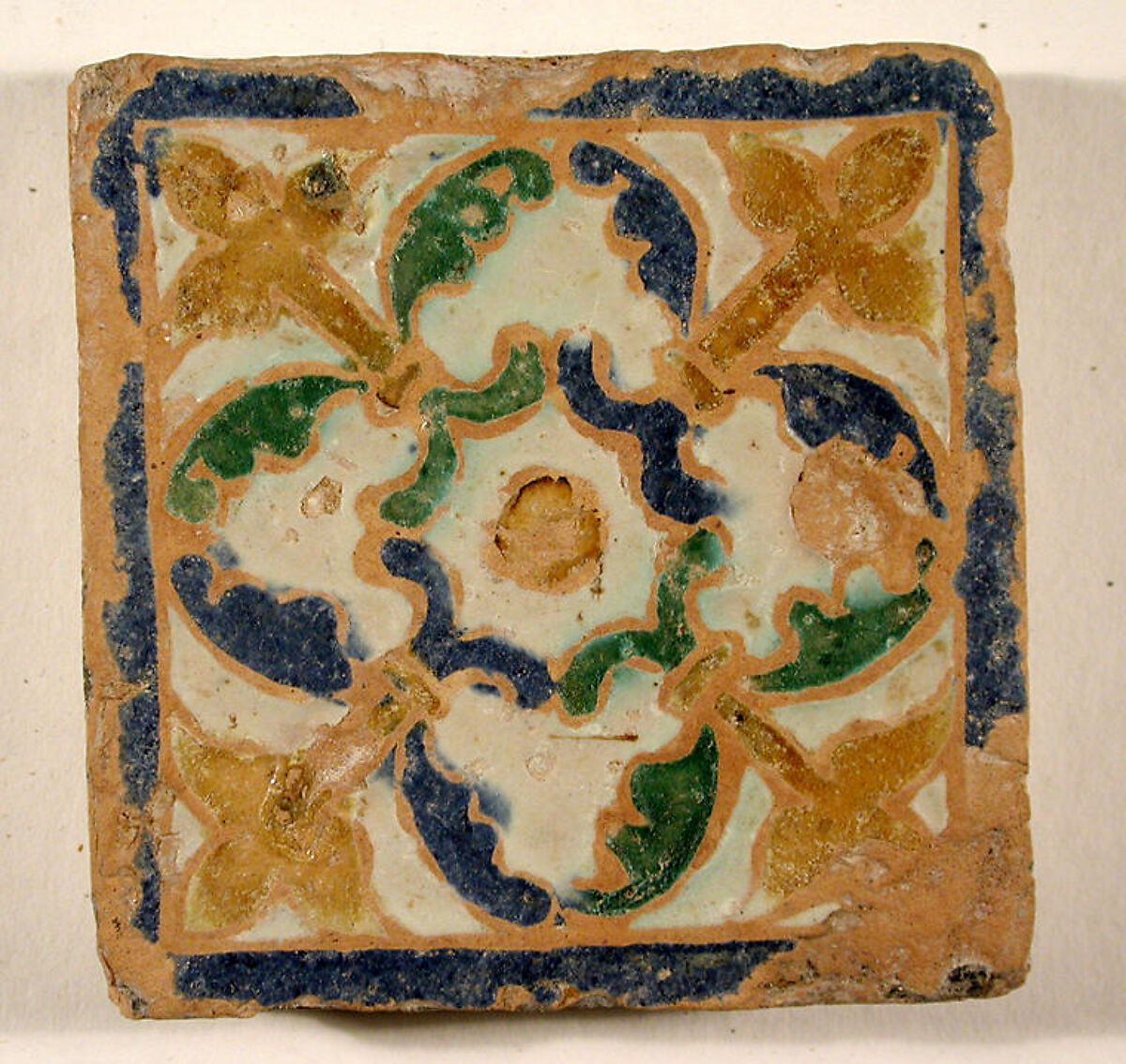 Pavement tiles, Tin-glazed earthenware, Spanish, Seville