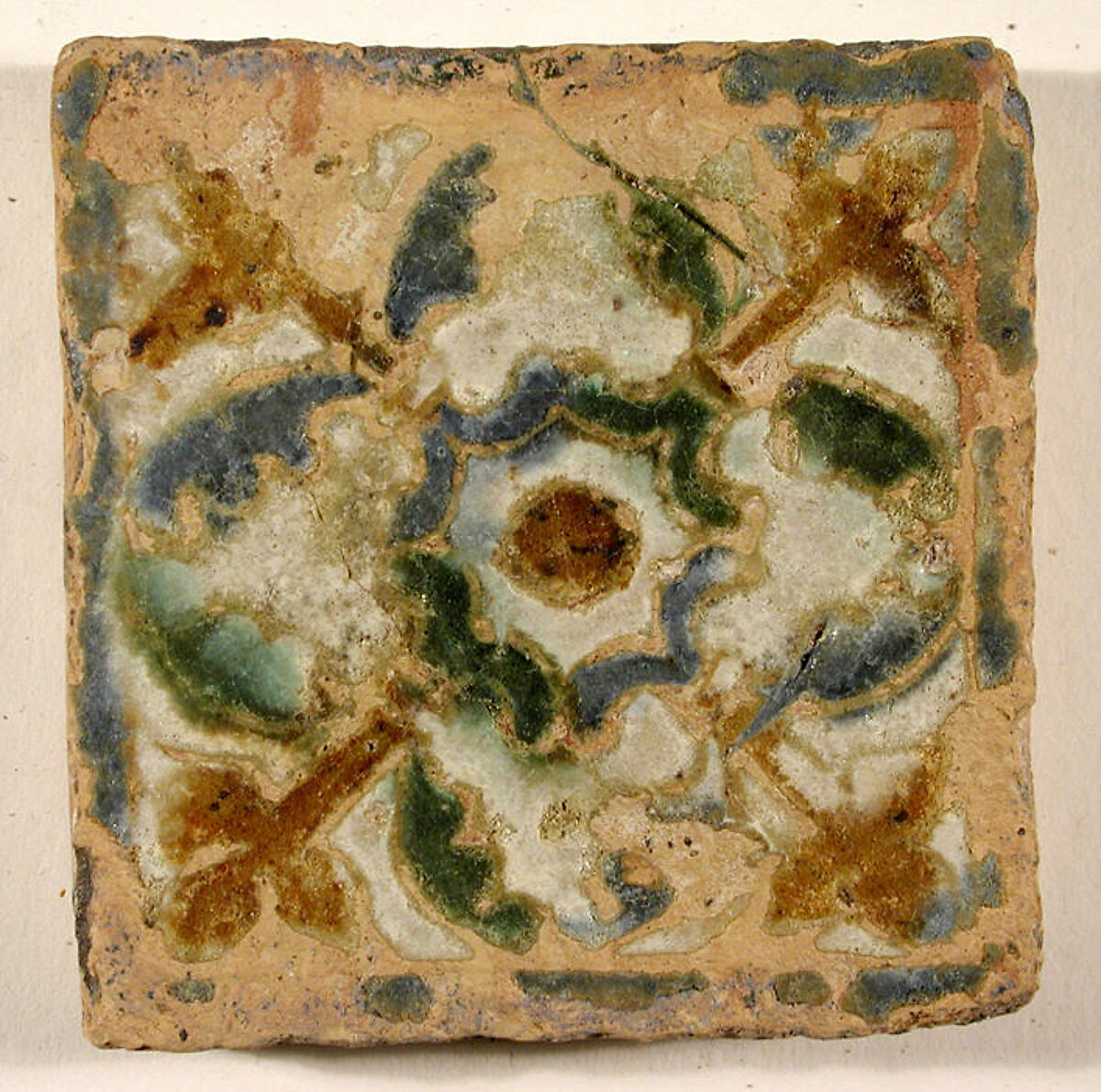 Pavement tiles, Tin-glazed earthenware, Spanish, Seville