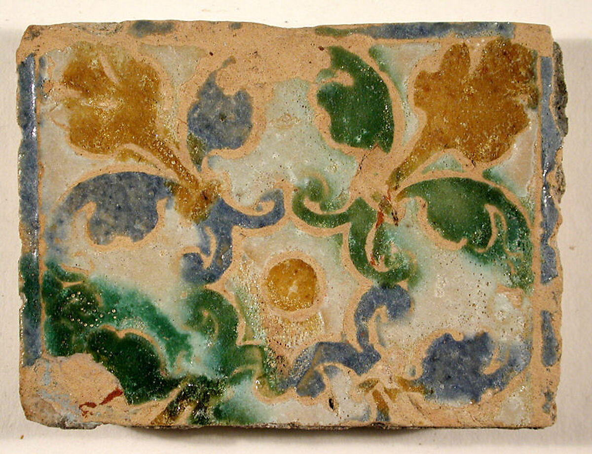 Pavement tiles, Tin-glazed earthenware, Spanish, Seville