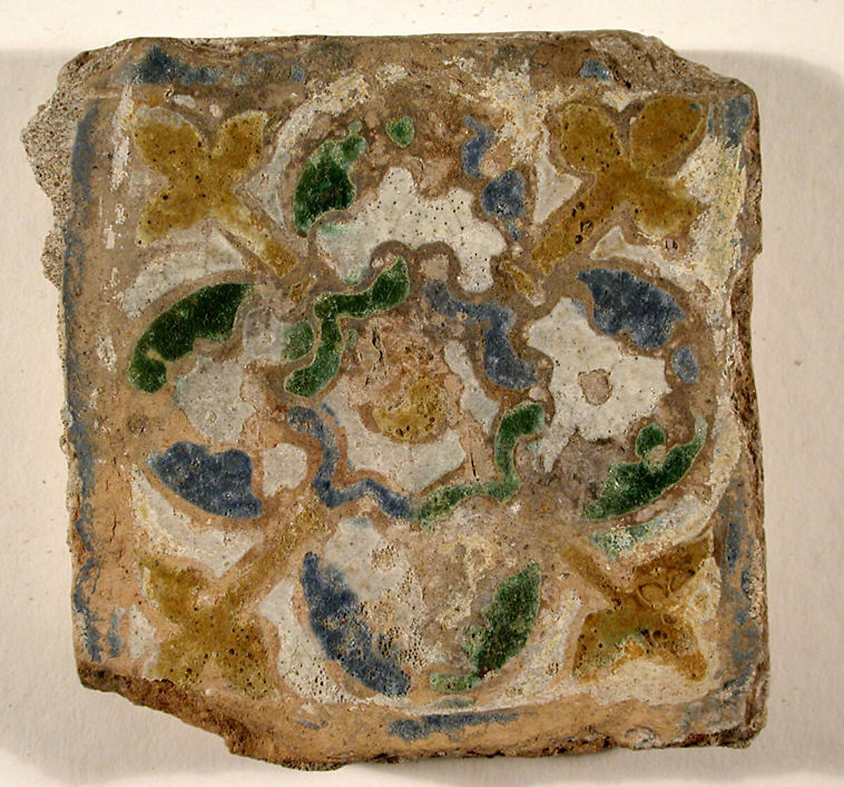 Pavement tiles, Tin-glazed earthenware, Spanish, Seville