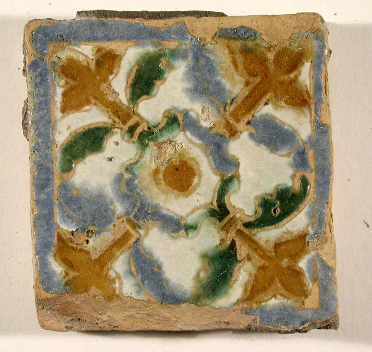 Pavement tiles, Tin-glazed earthenware, Spanish, Seville