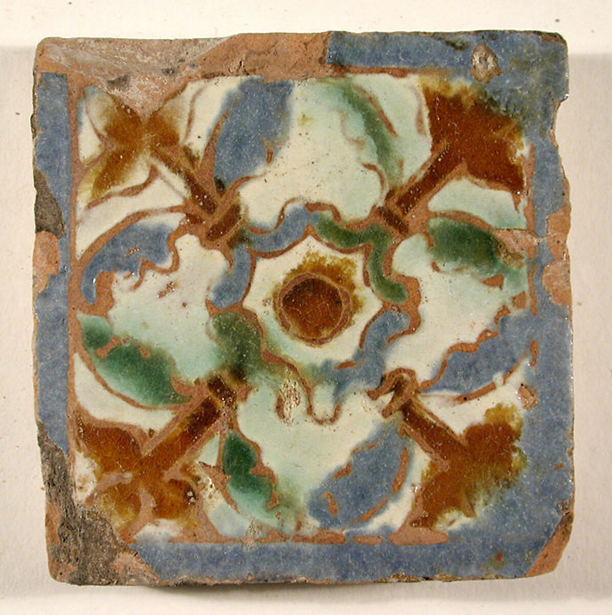 Pavement tiles, Tin-glazed earthenware, Spanish, Seville