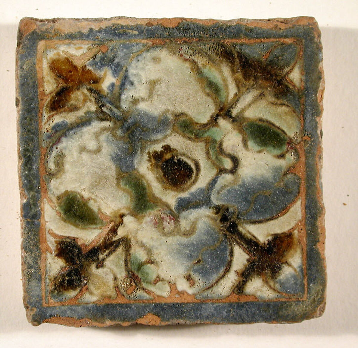 Pavement tiles, Tin-glazed earthenware, Spanish, Seville