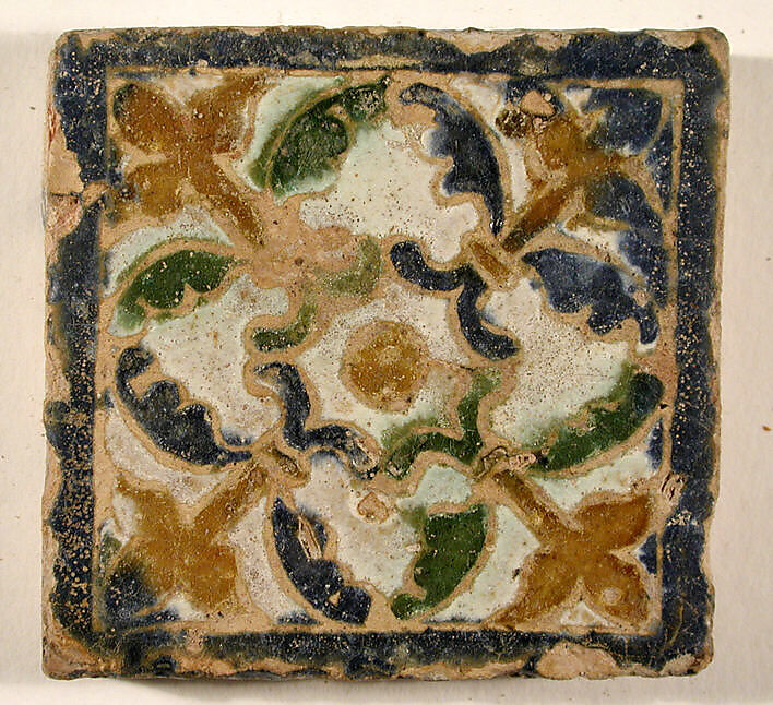 Pavement tiles, Tin-glazed earthenware, Spanish, Seville