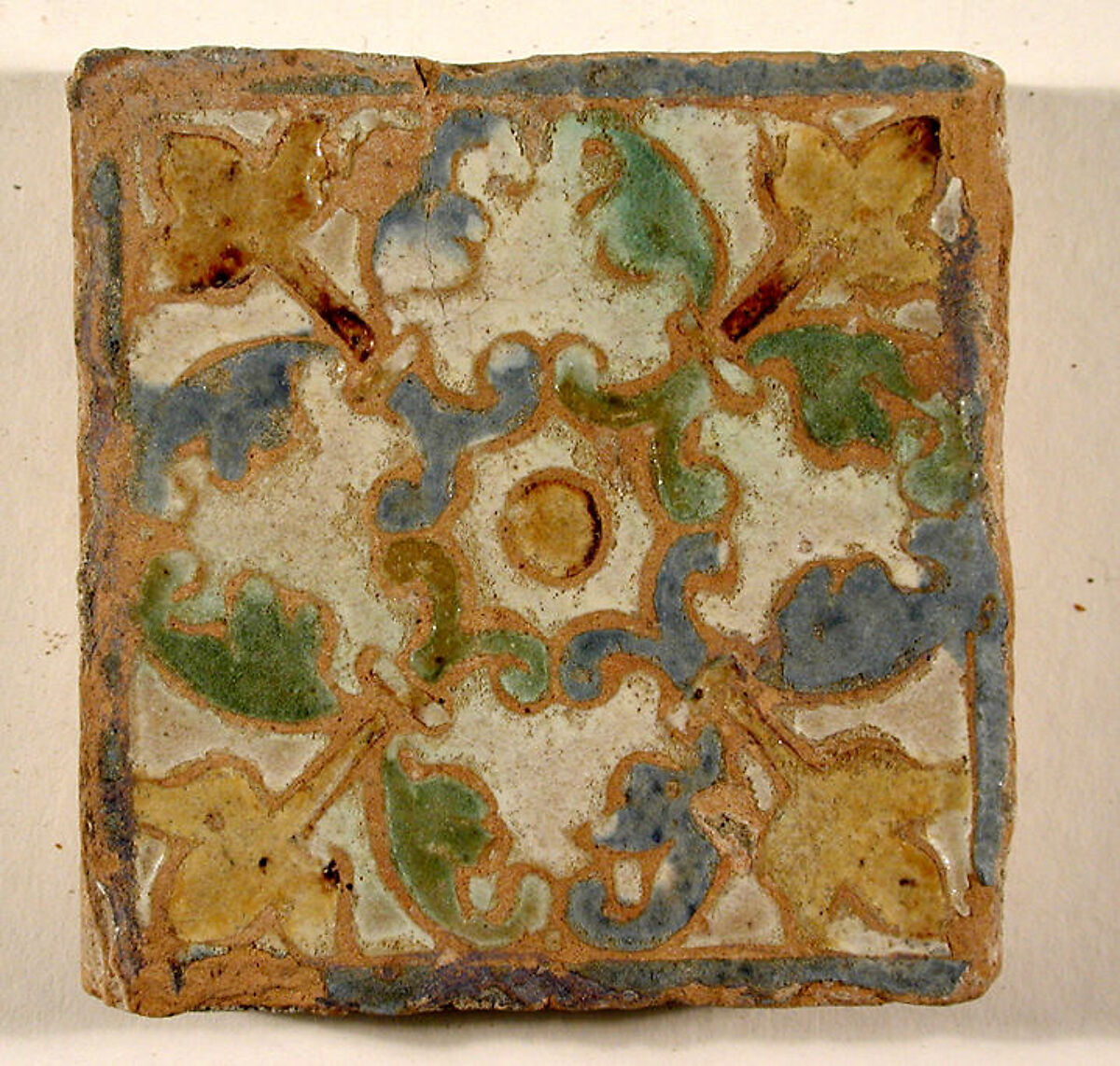 Pavement tiles, Tin-glazed earthenware, Spanish, Seville