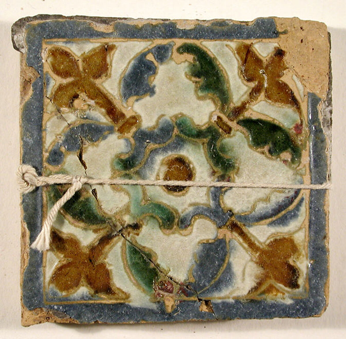 Pavement tiles, Tin-glazed earthenware, Spanish, Seville