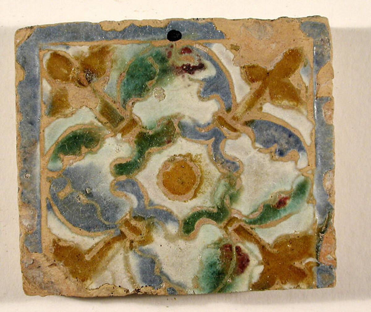 Pavement tiles, Tin-glazed earthenware, Spanish, Seville