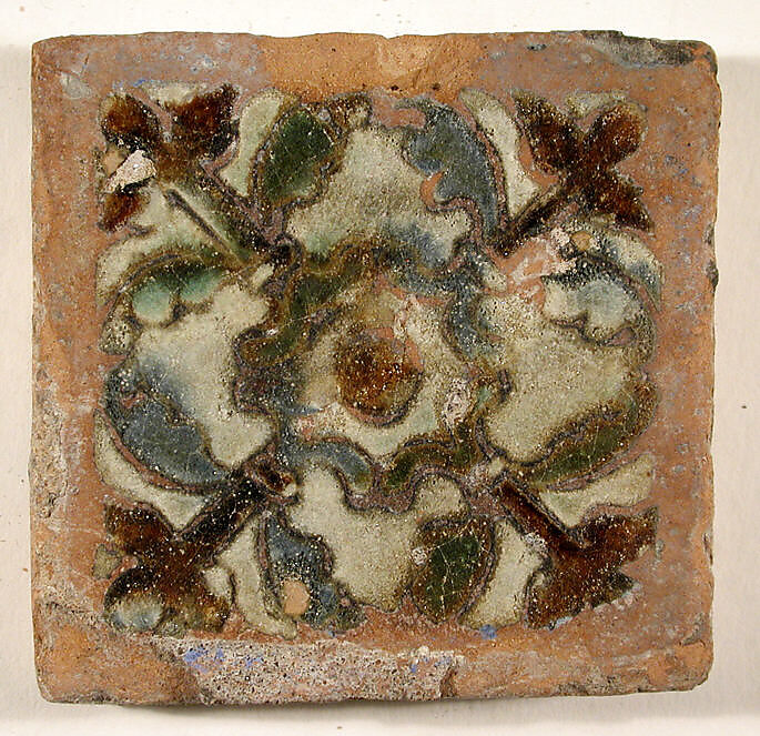 Pavement tiles, Tin-glazed earthenware, Spanish, Seville