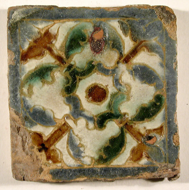 Pavement tiles, Tin-glazed earthenware, Spanish, Seville