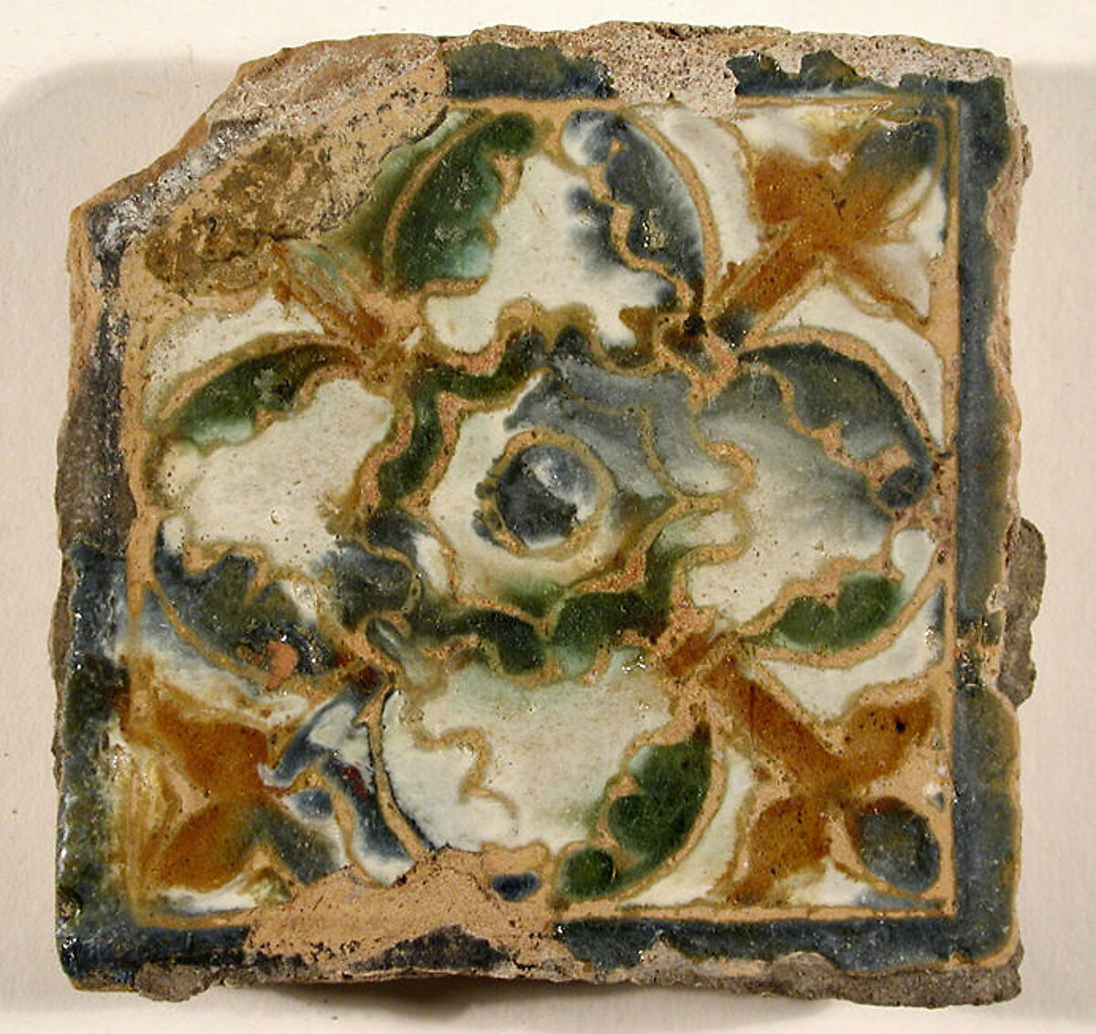 Pavement tiles, Tin-glazed earthenware, Spanish, Seville