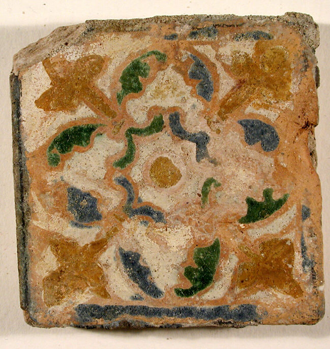 Pavement tiles, Tin-glazed earthenware, Spanish, Seville