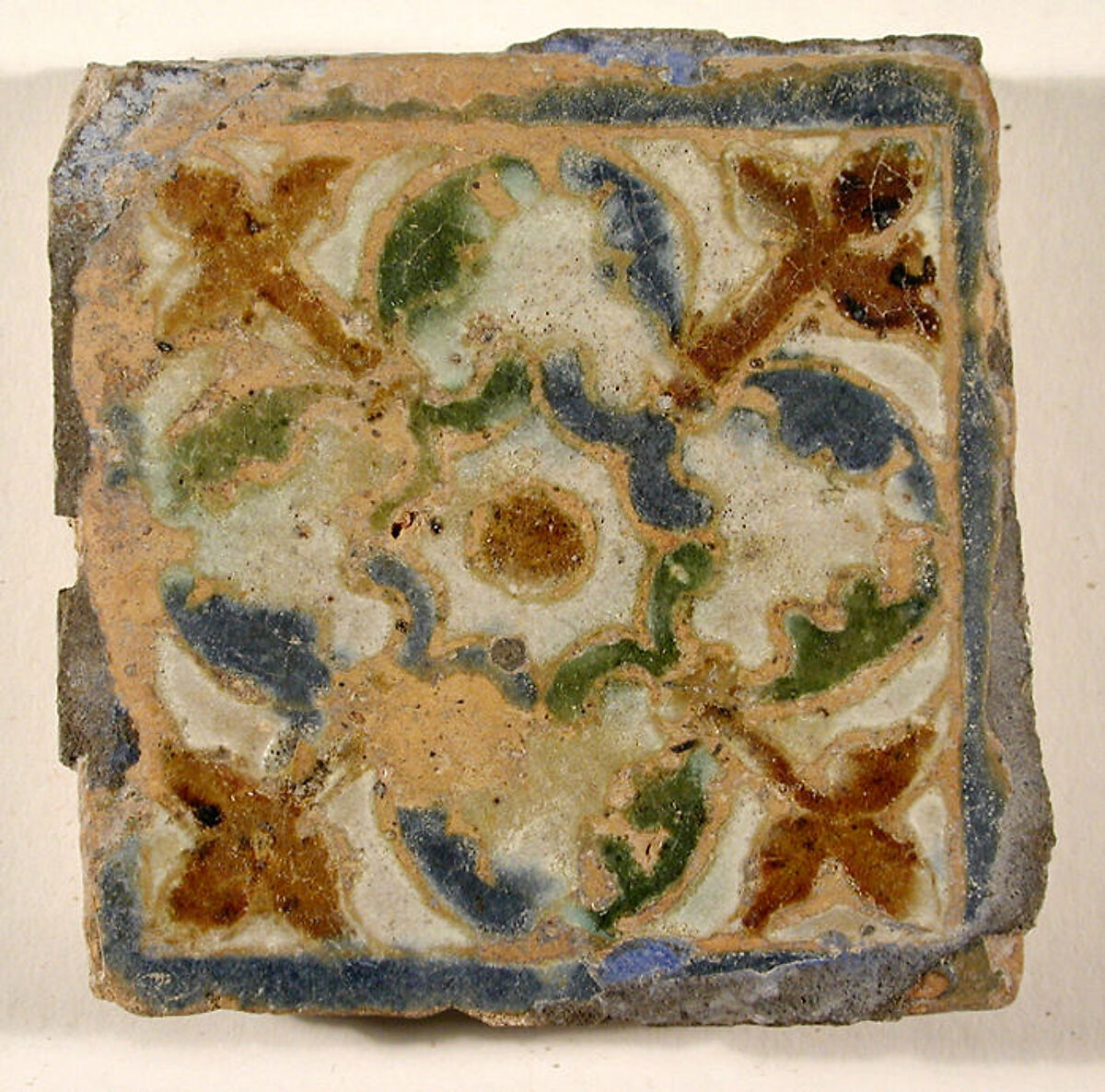 Pavement tiles, Tin-glazed earthenware, Spanish, Seville