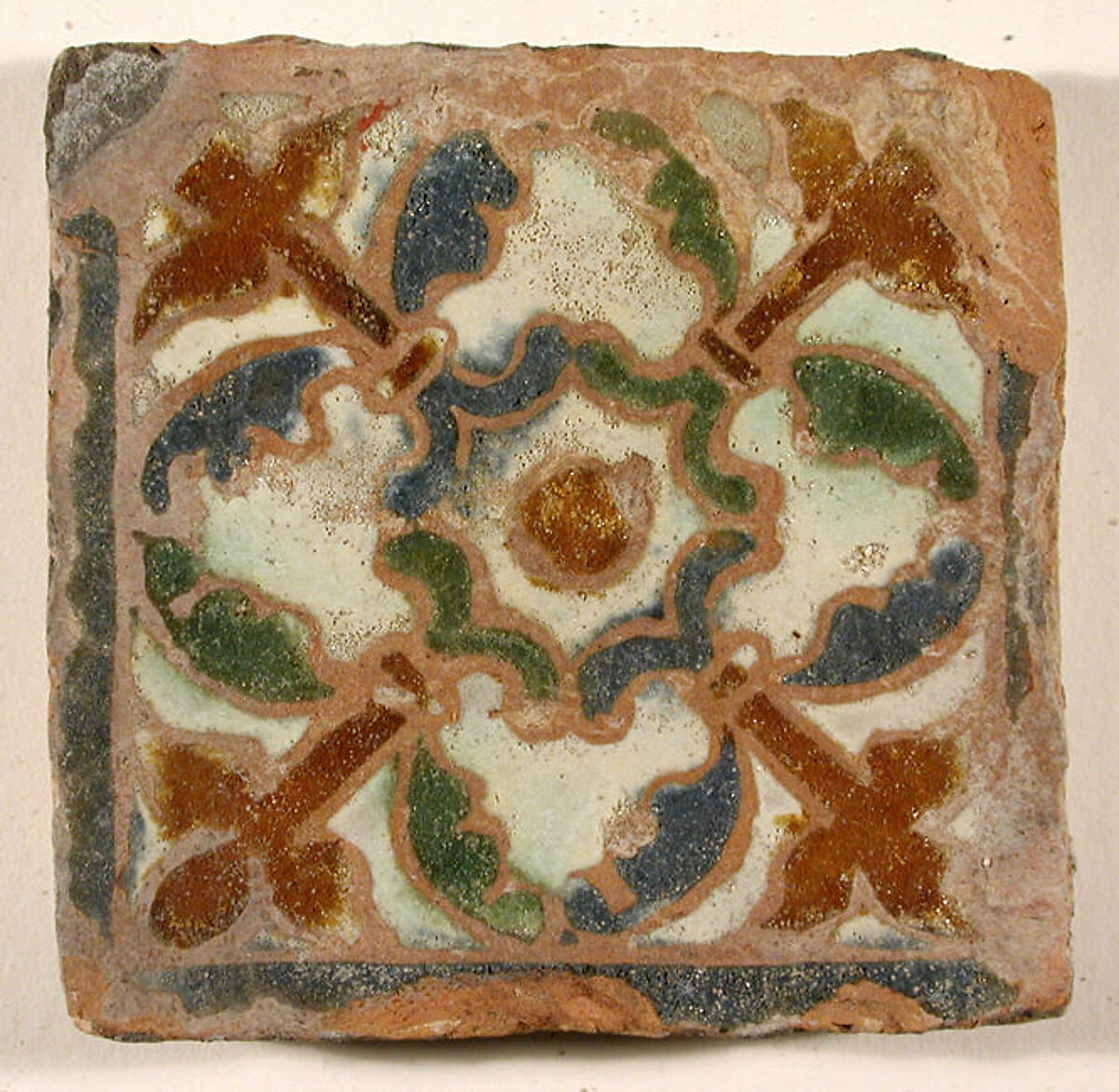 Pavement tiles, Tin-glazed earthenware, Spanish, Seville