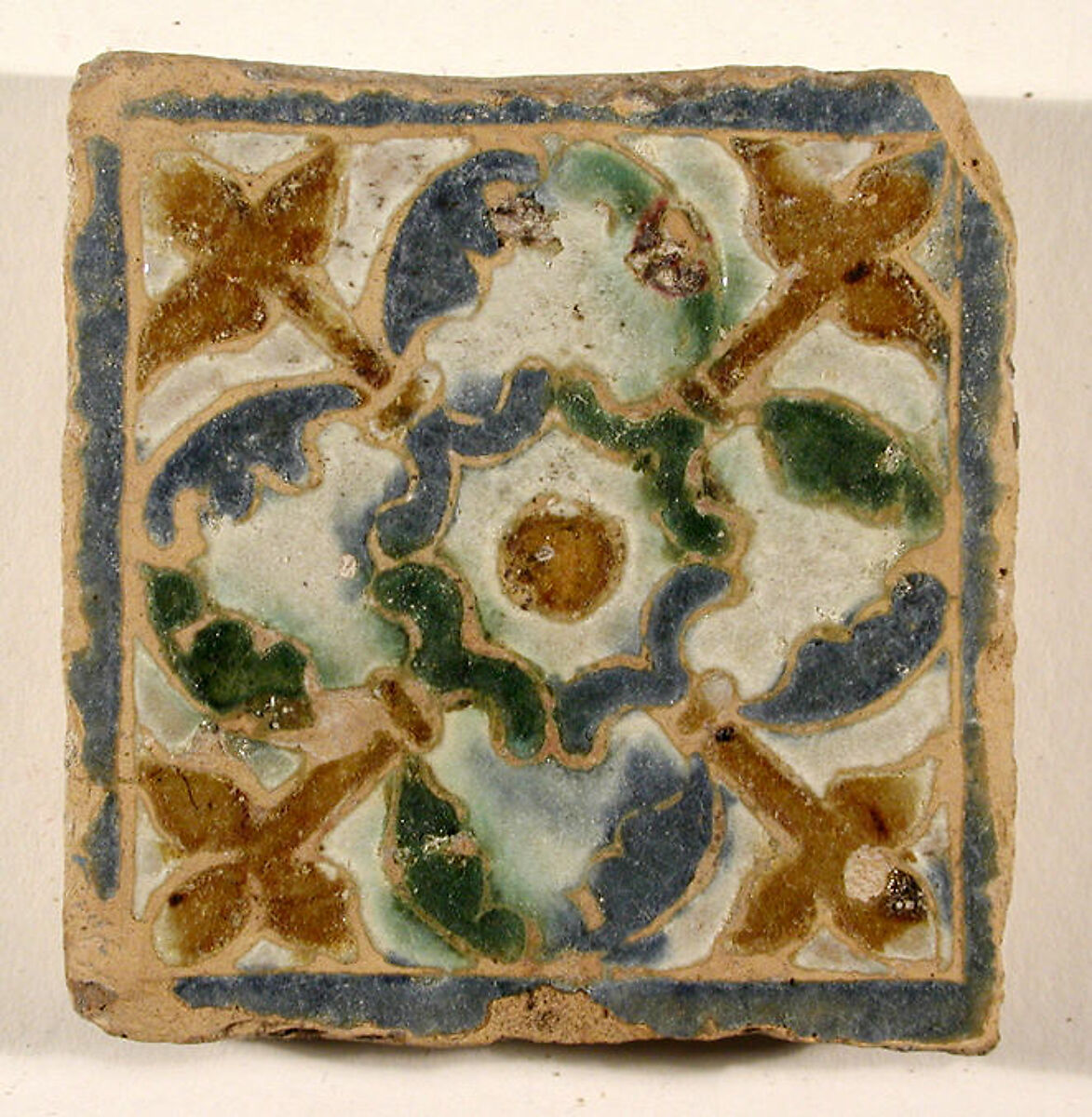 Pavement tiles, Tin-glazed earthenware, Spanish, Seville