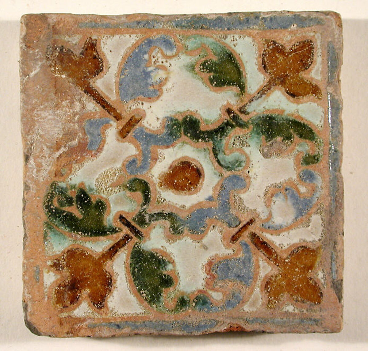 Pavement tiles, Tin-glazed earthenware, Spanish, Seville