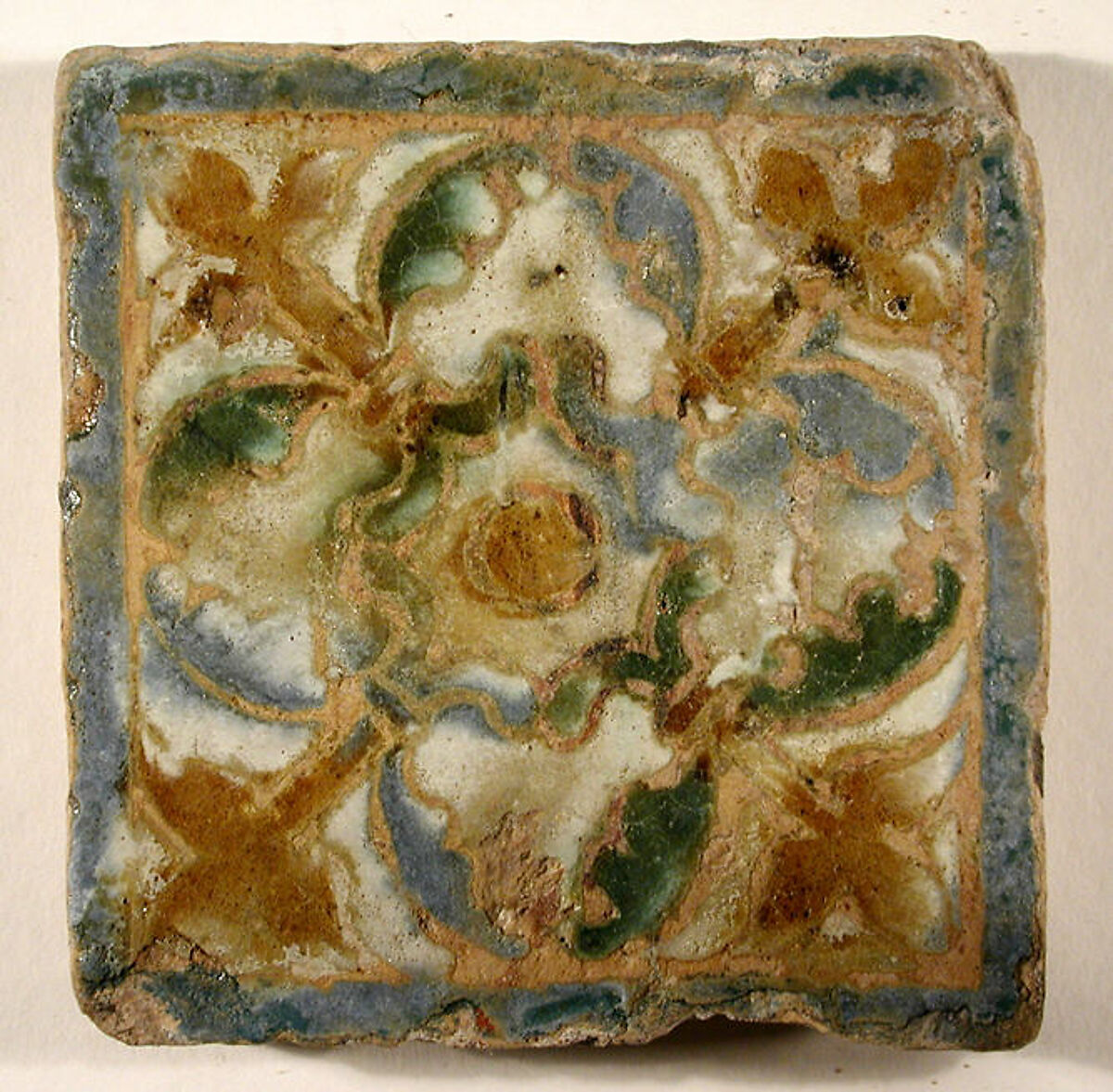 Pavement tiles, Tin-glazed earthenware, Spanish, Seville
