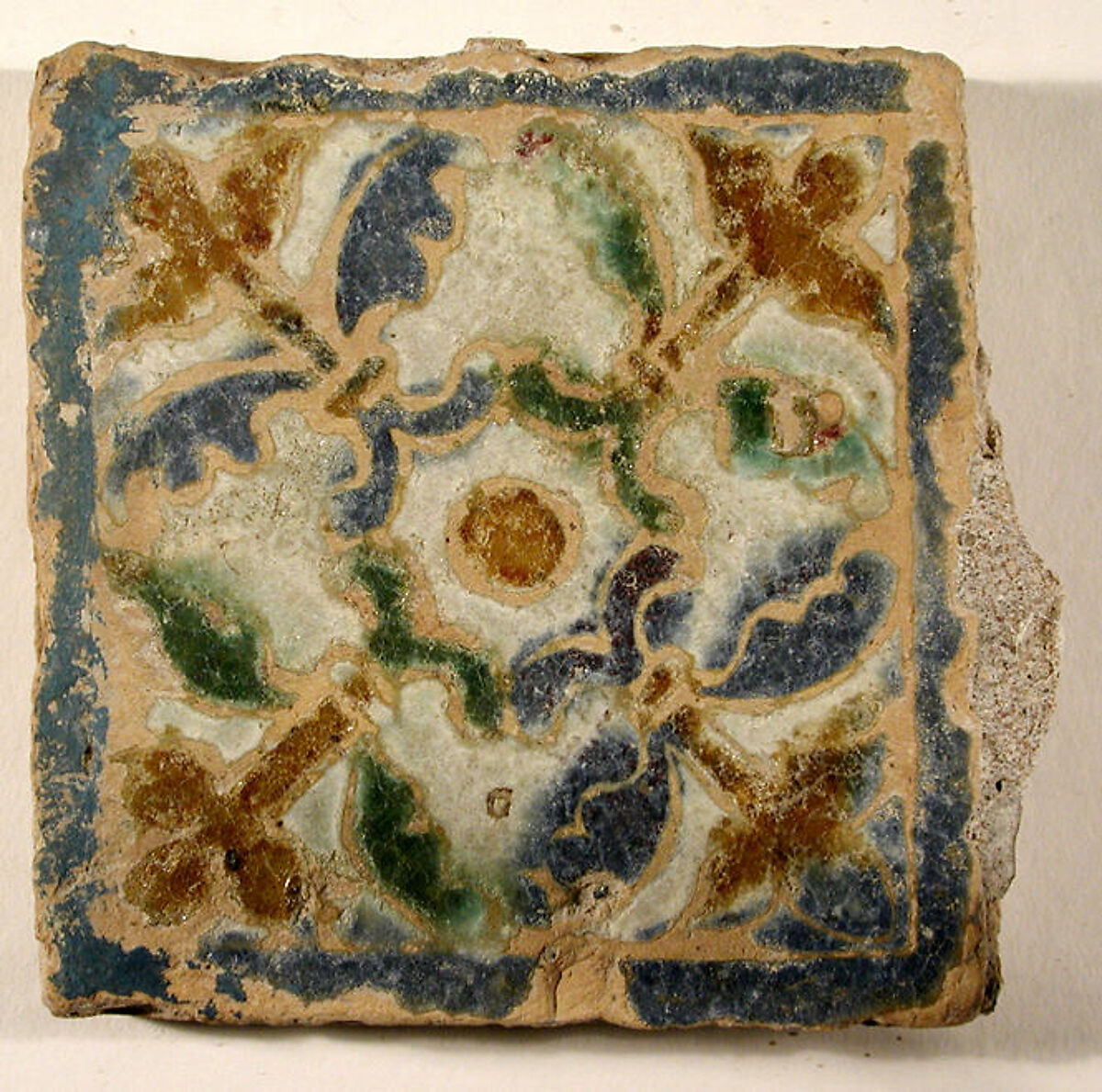 Pavement tiles, Tin-glazed earthenware, Spanish, Seville