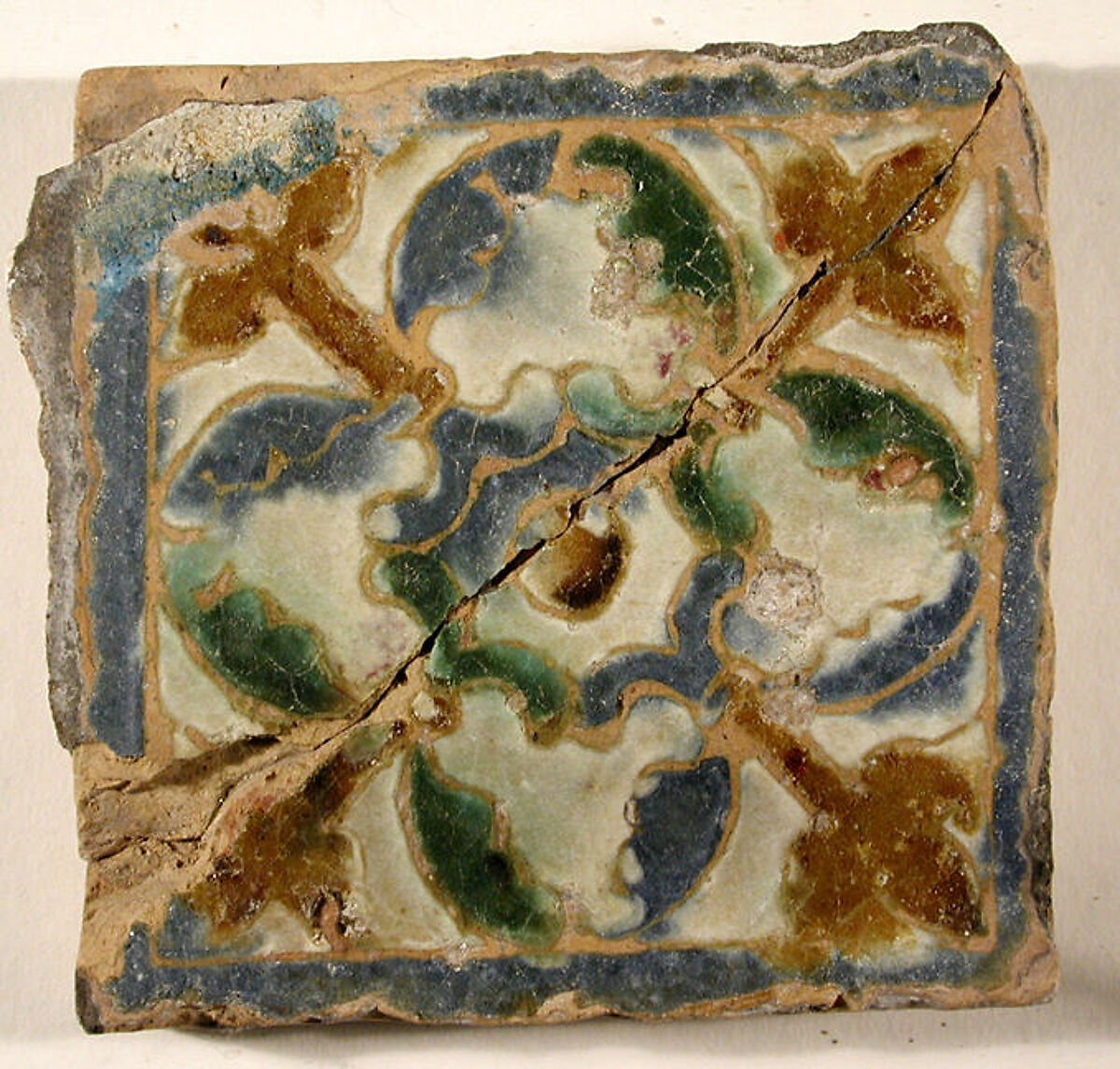 Pavement tiles, Tin-glazed earthenware, Spanish, Seville