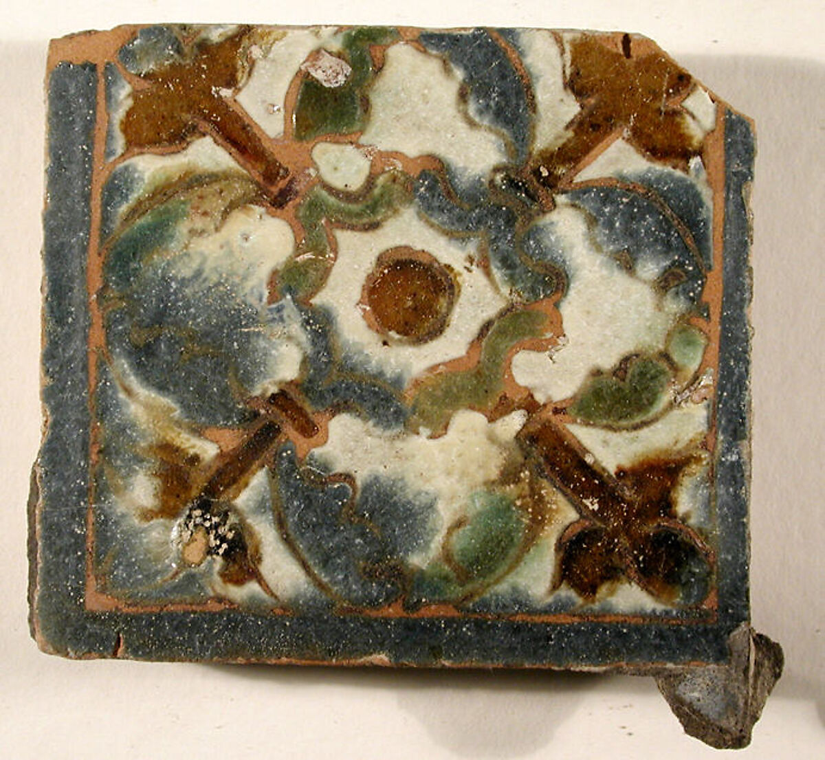 Pavement tiles, Tin-glazed earthenware, Spanish, Seville
