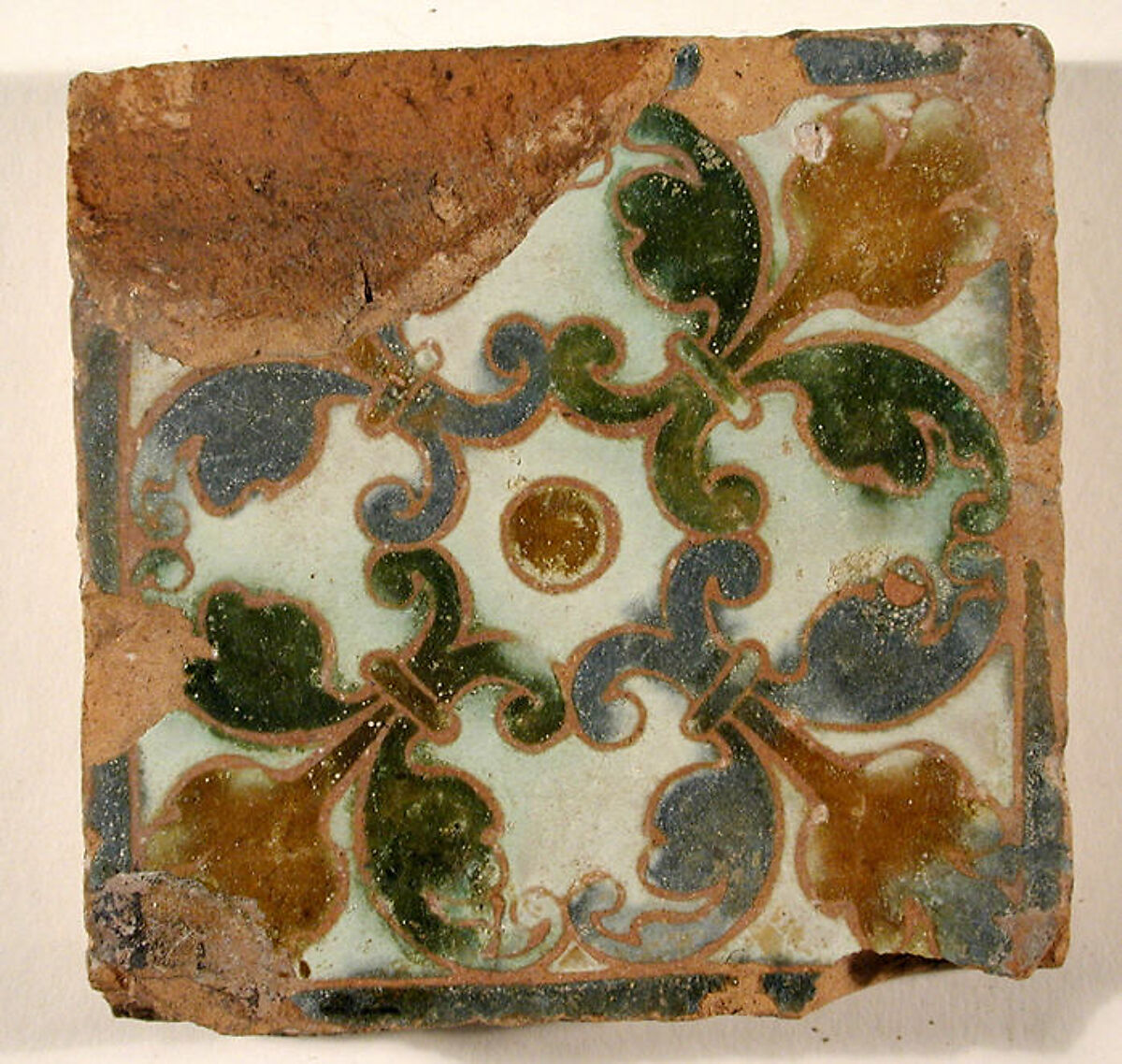 Pavement tiles, Tin-glazed earthenware, Spanish, Seville