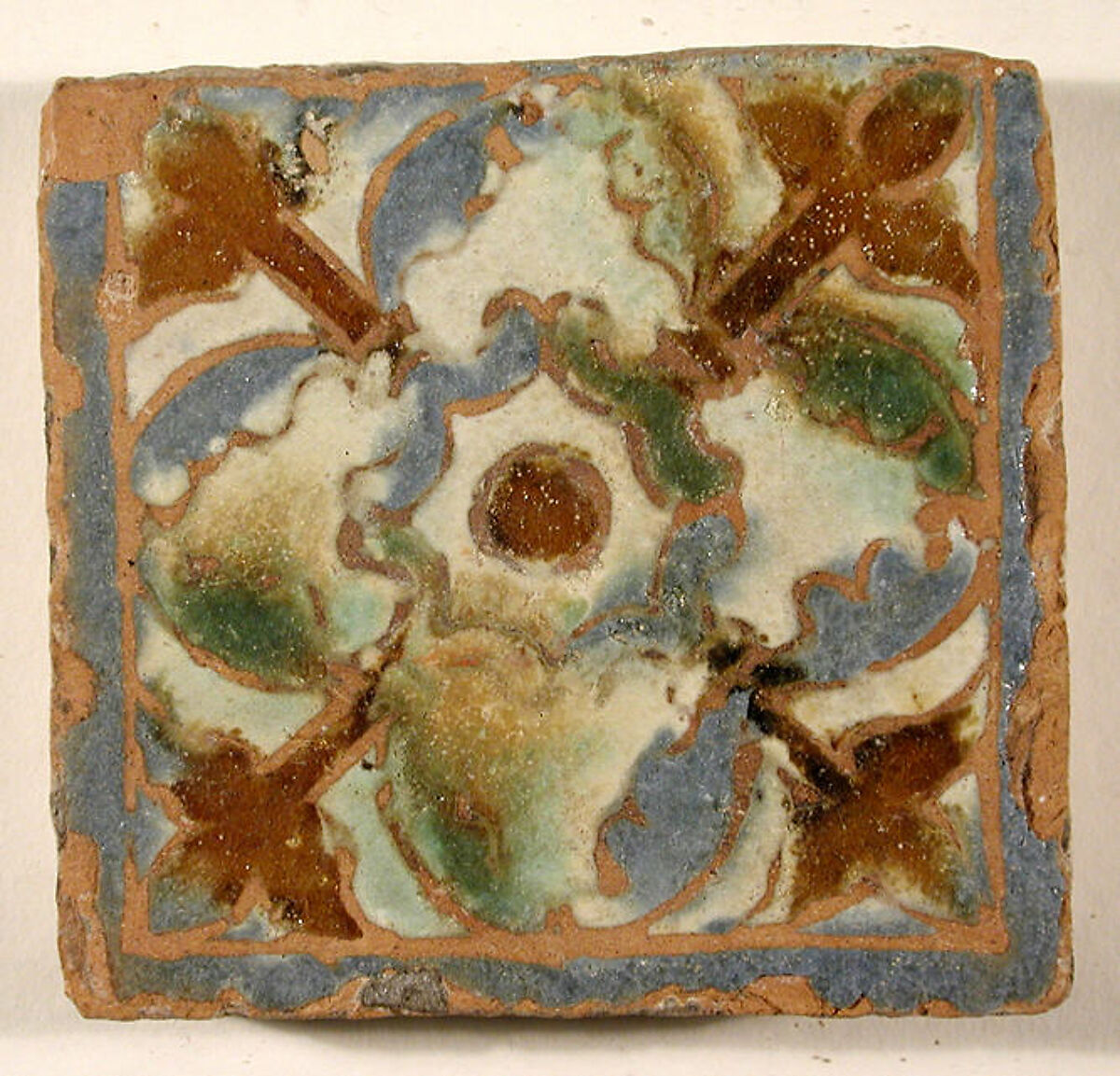 Pavement tiles, Tin-glazed earthenware, Spanish, Seville