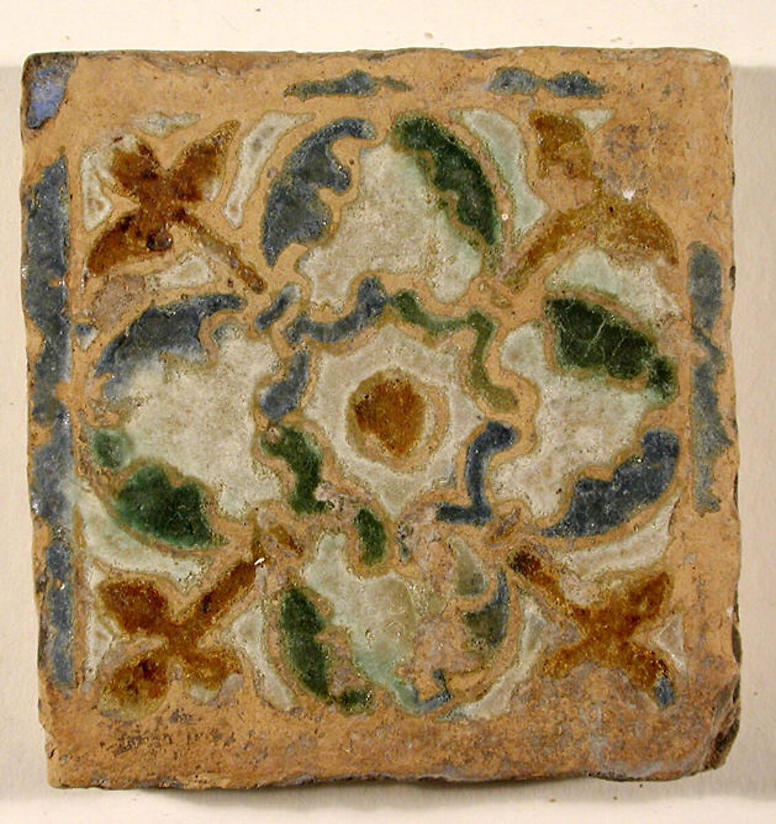 Pavement tiles, Tin-glazed earthenware, Spanish, Seville