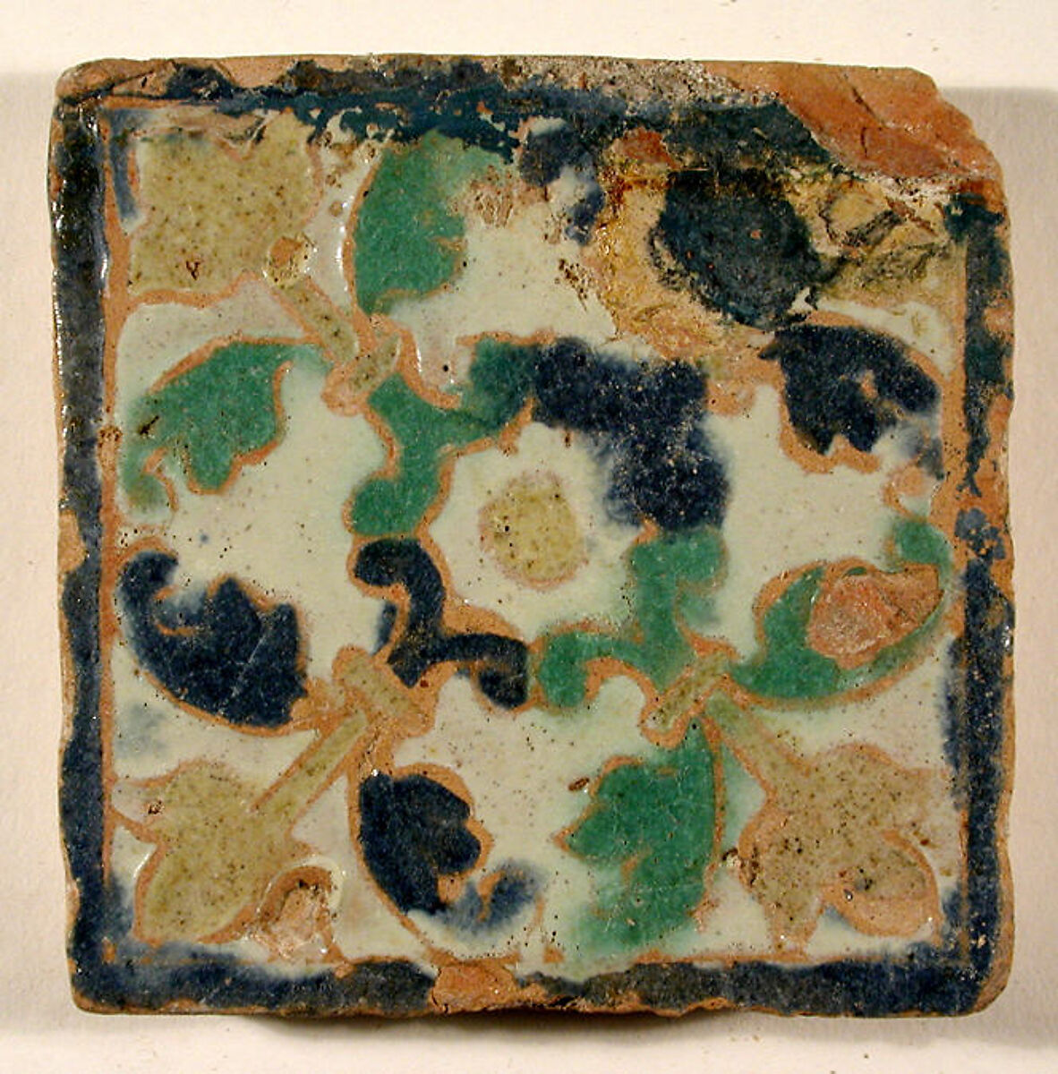 Pavement tiles, Tin-glazed earthenware, Spanish, Seville