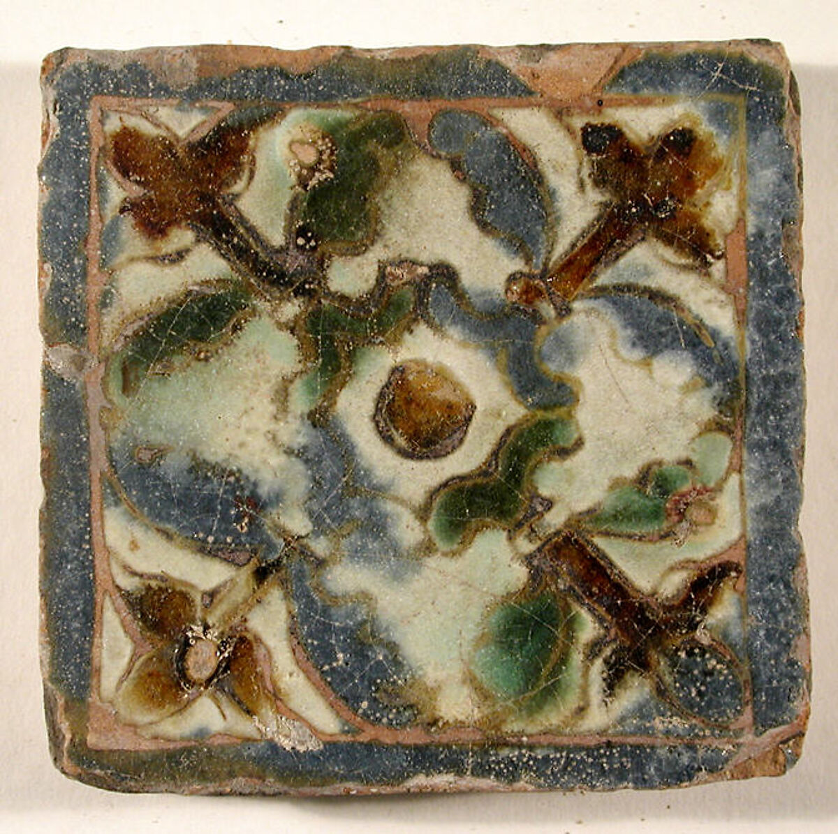 Pavement tiles, Tin-glazed earthenware, Spanish, Seville