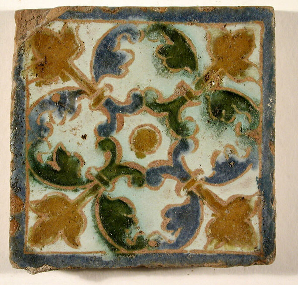 Pavement tiles, Tin-glazed earthenware, Spanish, Seville